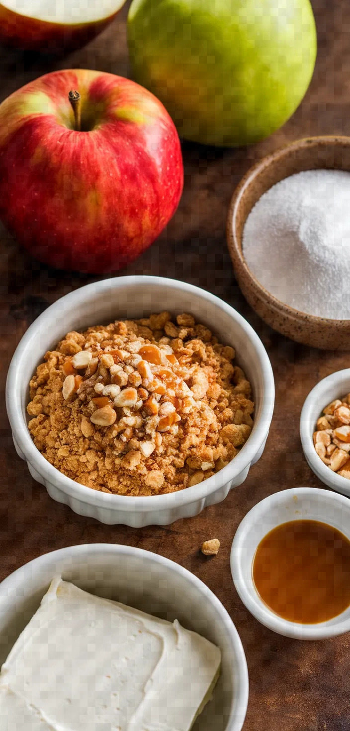 Ingredients photo for Cheesecake Stuffed Baked Apples Recipe