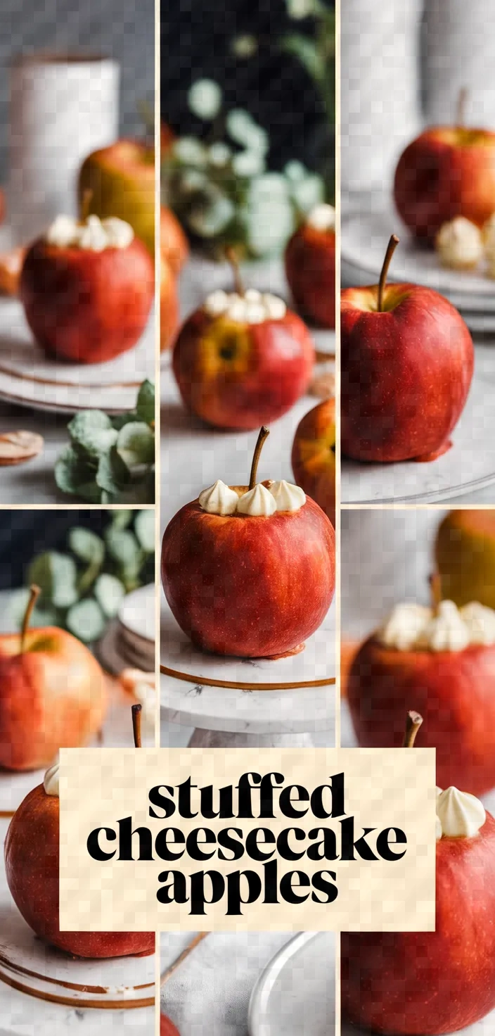 A photo of Cheesecake Stuffed Baked Apples Recipe