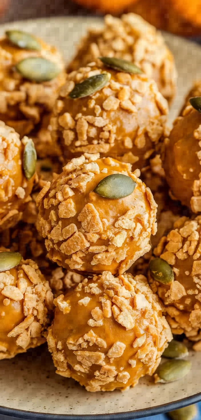 A photo of No Bake Pumpkin Cheesecake Balls Recipe