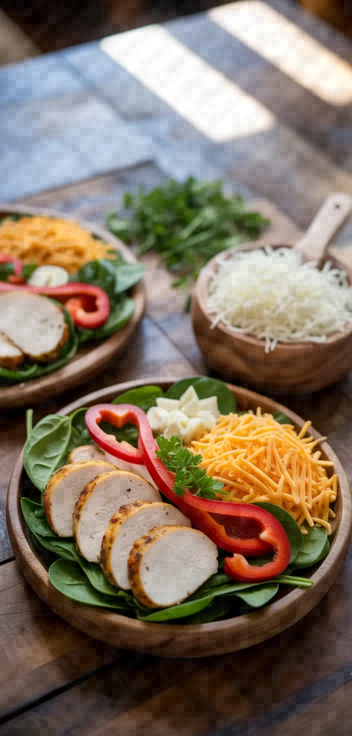 Ingredients photo for Cheesy Garlic Chicken Wraps Recipe