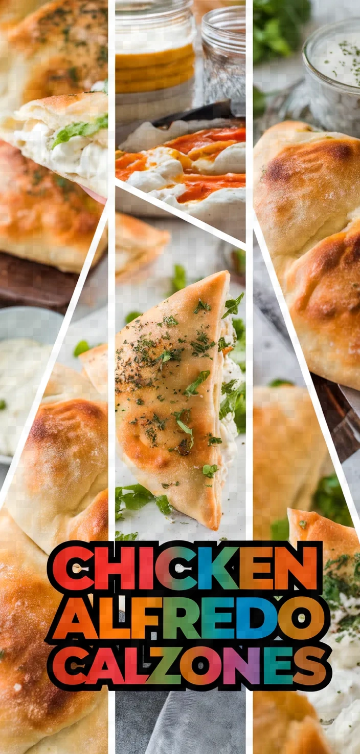 A photo of Chicken Alfredo Air Fryer Calzones Recipe