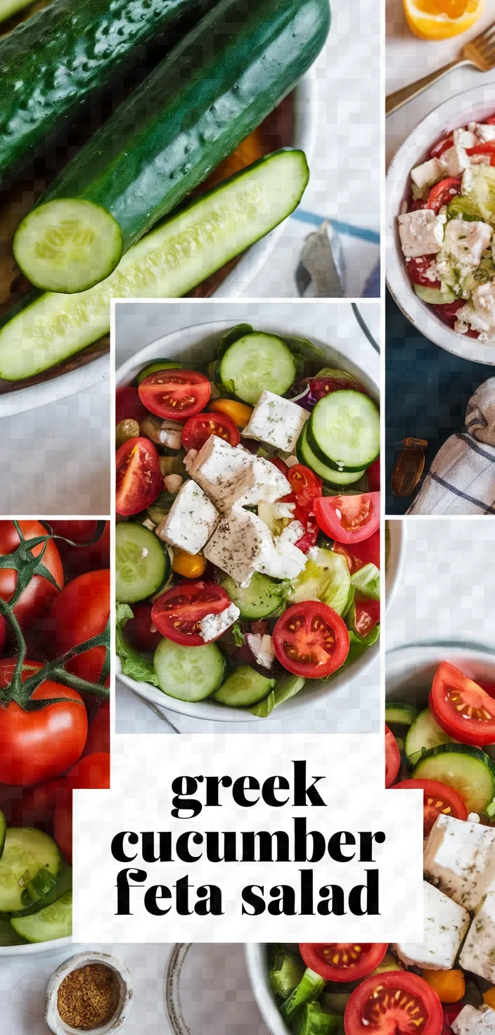 A photo of Greek Cucumber Tomato And Feta Salad Recipe