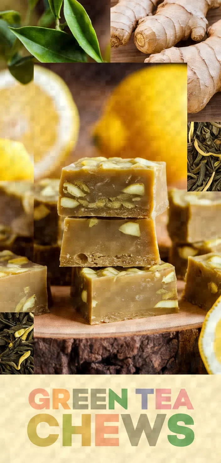 A photo of Green Tea Lemon Ginger Chews Recipe