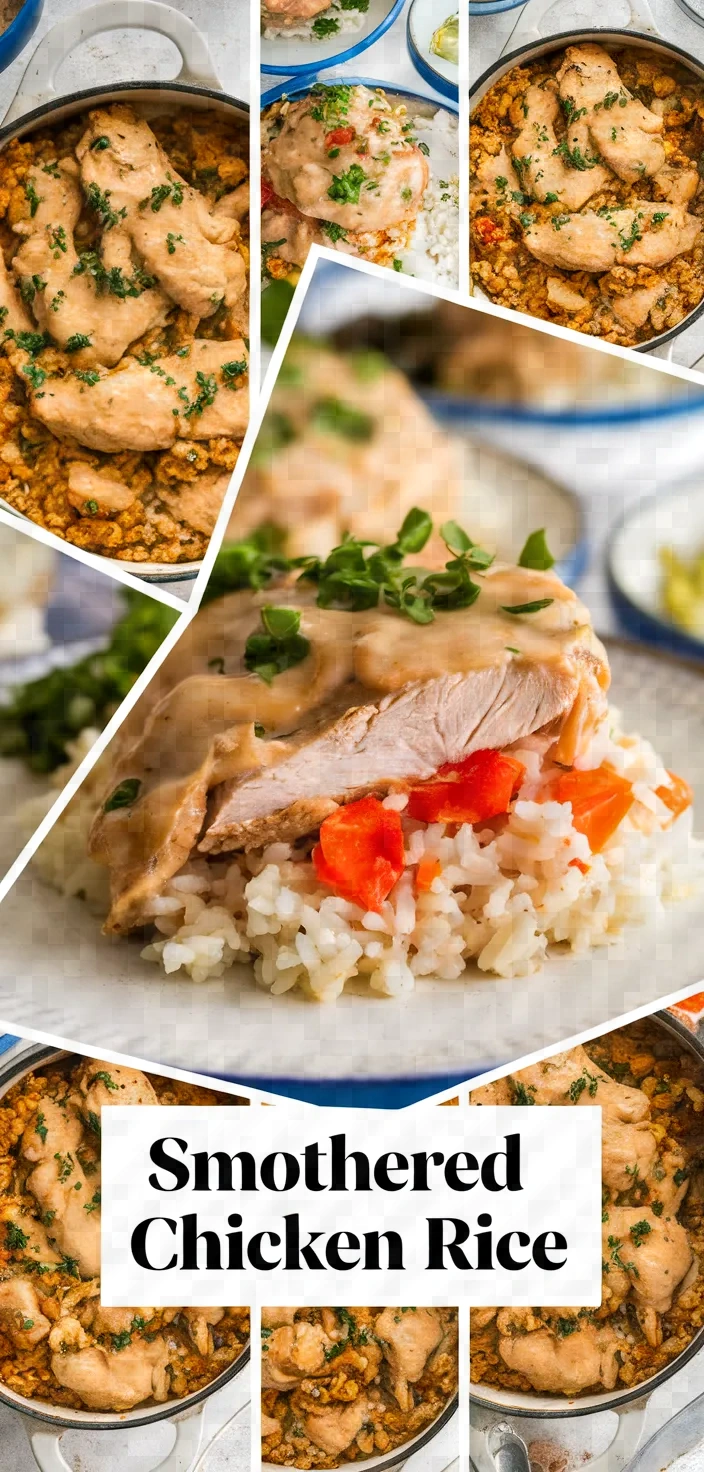 A photo of Smothered Chicken And Rice Recipe