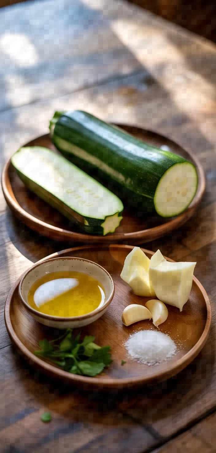 Ingredients photo for Garlic Butter Zucchini Skewers Recipe