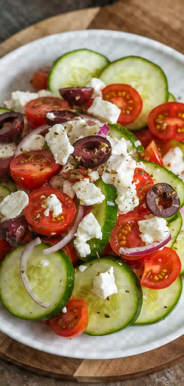 Greek Cucumber Tomato And Feta Salad Recipe