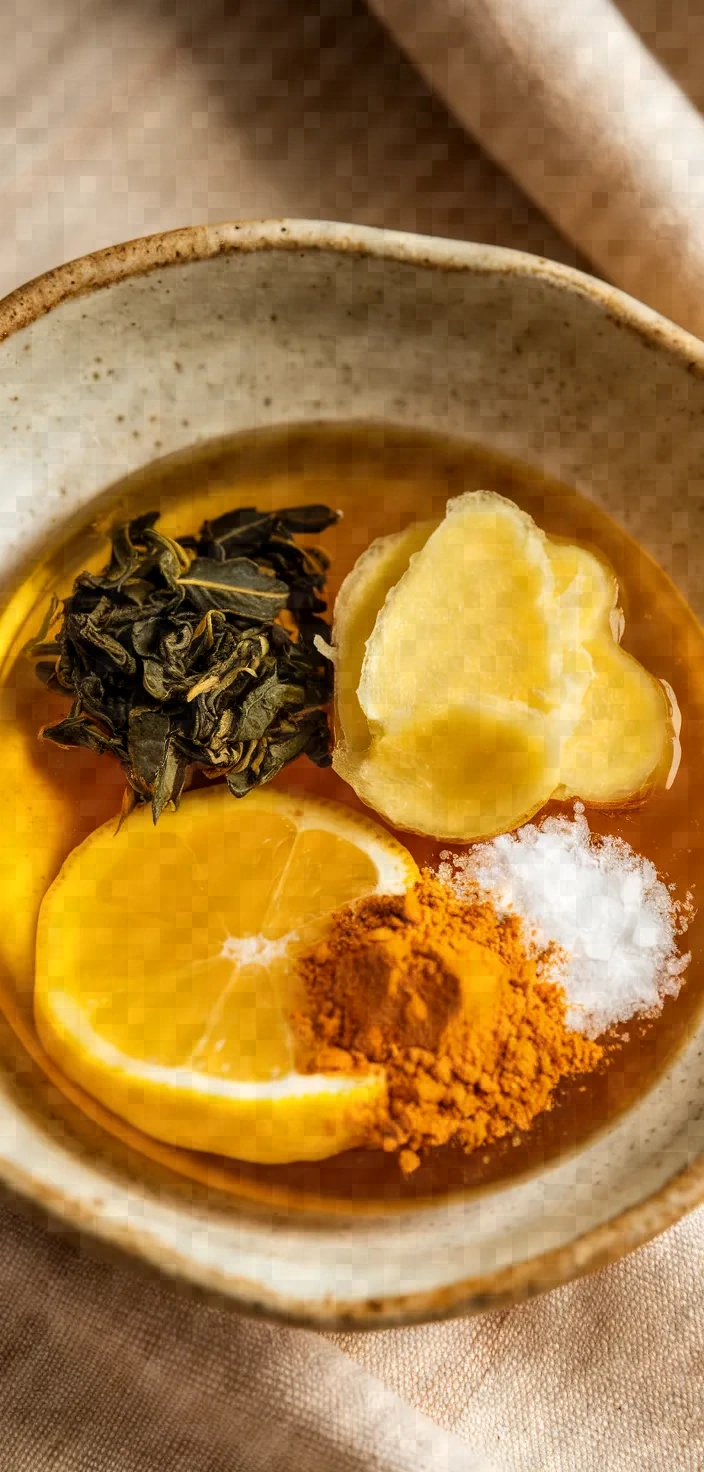 Ingredients photo for Green Tea Lemon Ginger Chews Recipe