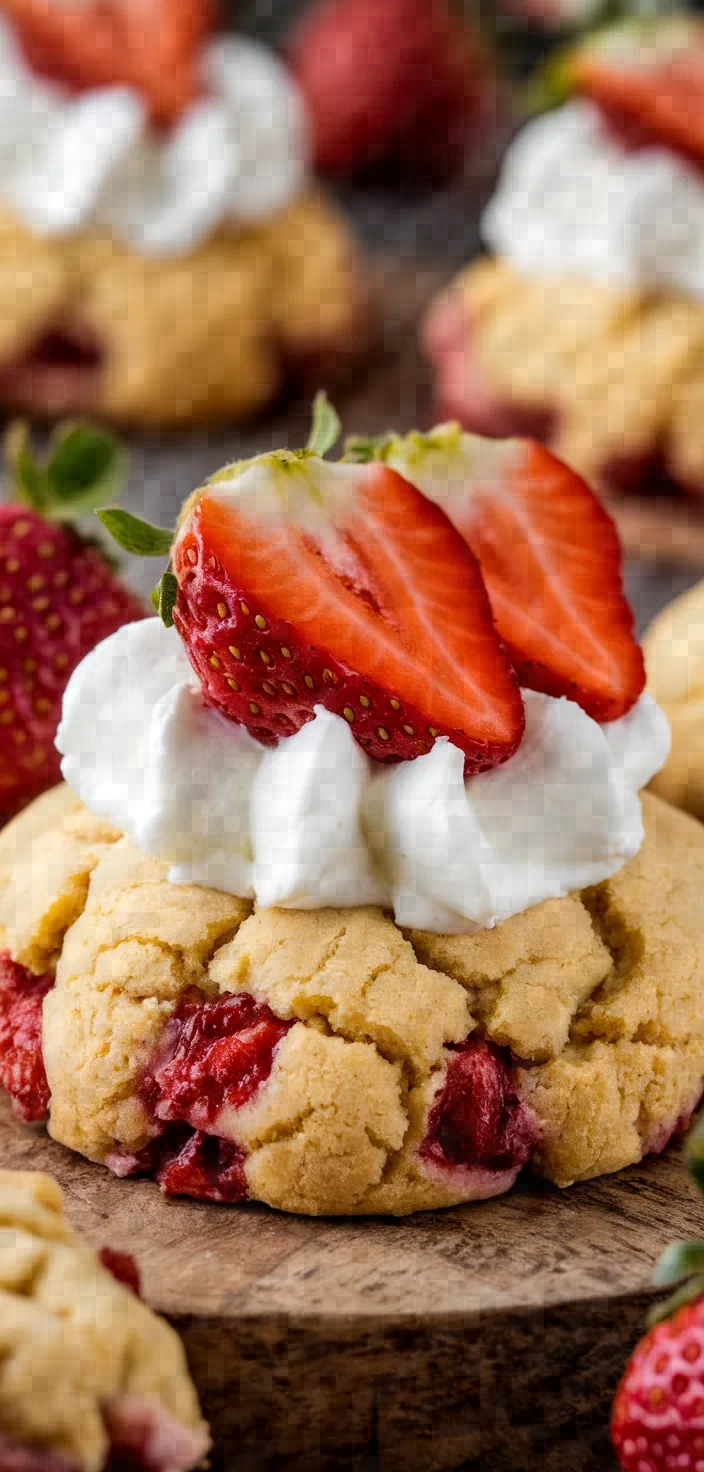 Strawberry Cheesecake Stuffed Cookies Recipe