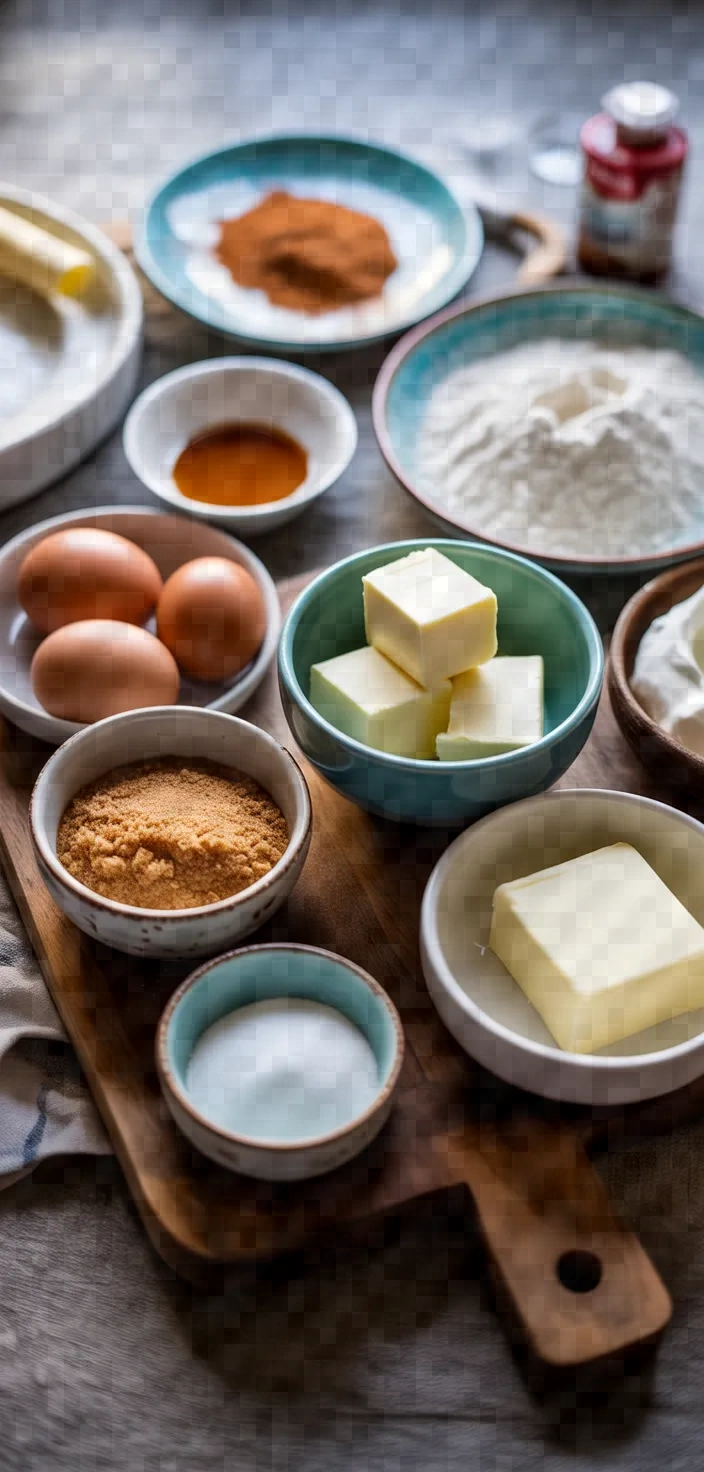 Ingredients photo for Churro Cheesecake Donut Cookies Recipe