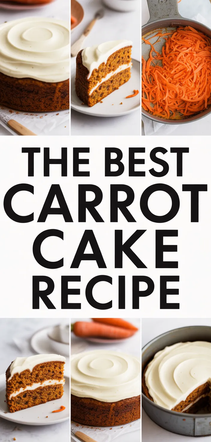 A photo of The BEST Carrot Cake Recipe