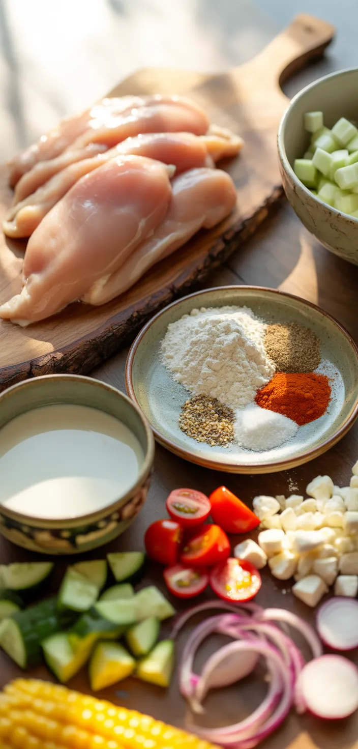 Ingredients photo for Honey Hot Chicken Salad Recipe