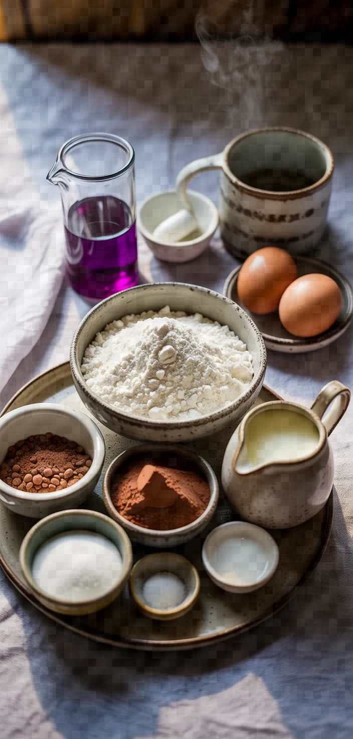 Ingredients photo for Purple Velvet Cake Recipe