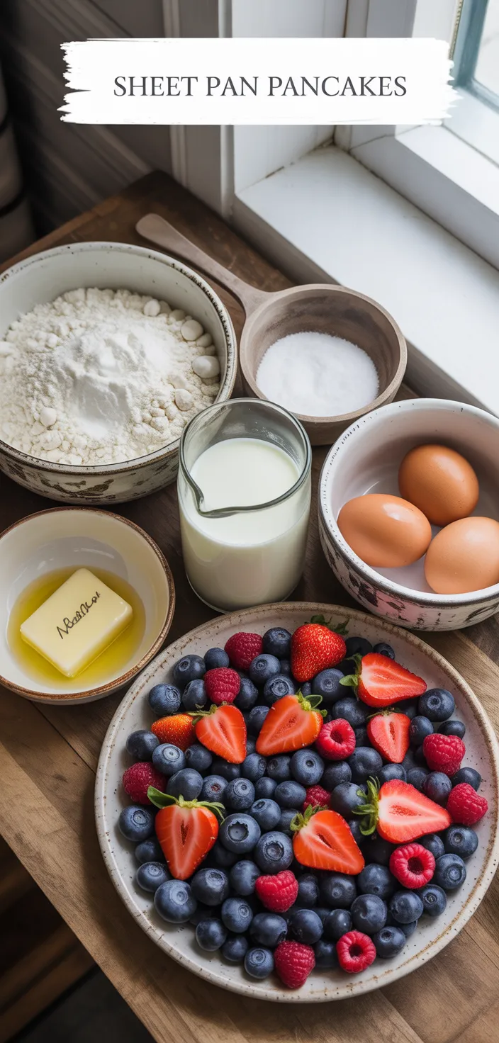 Ingredients photo for Sheet Pan Pancakes Recipe