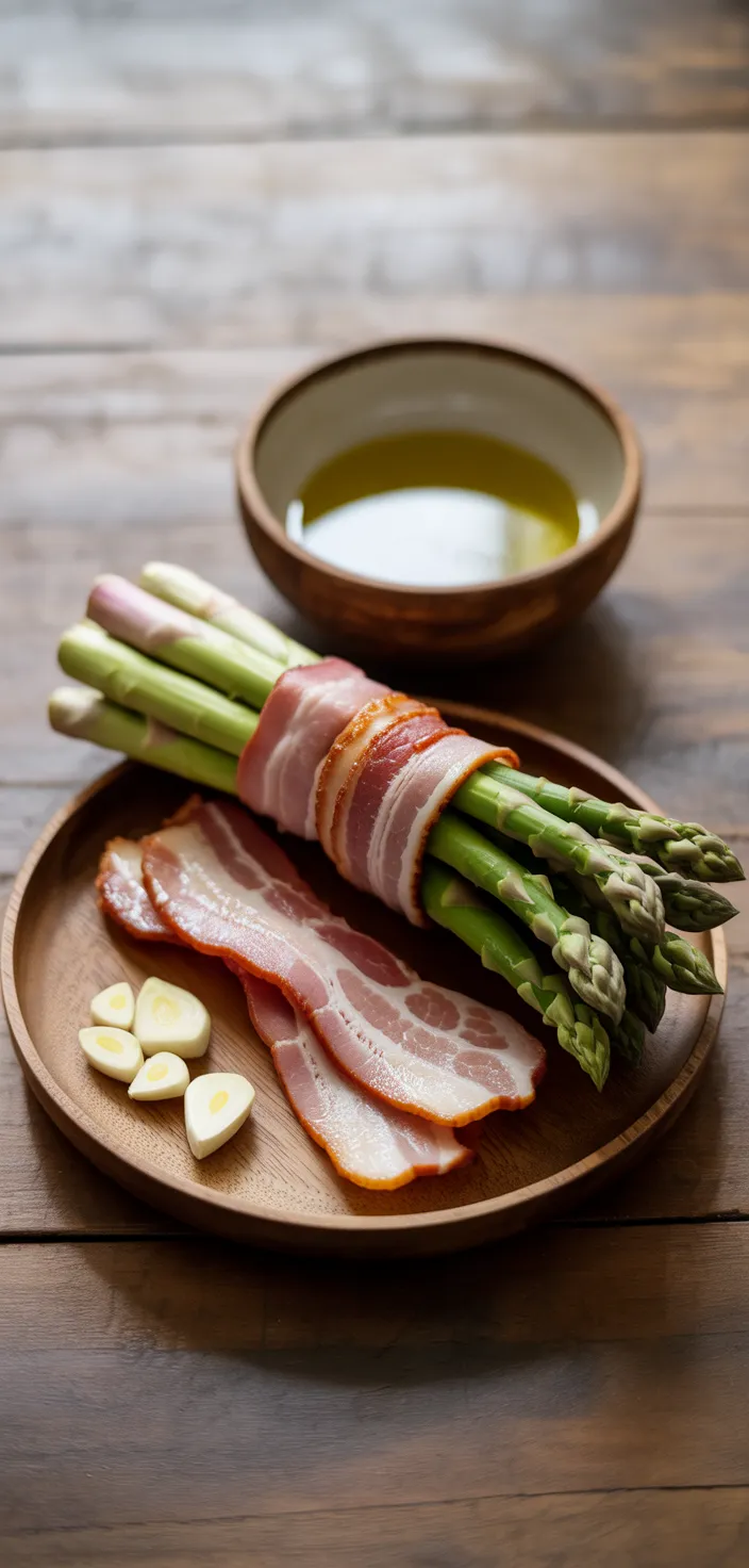 Ingredients photo for Bacon Wrapped Asparagus Bundles Recipe