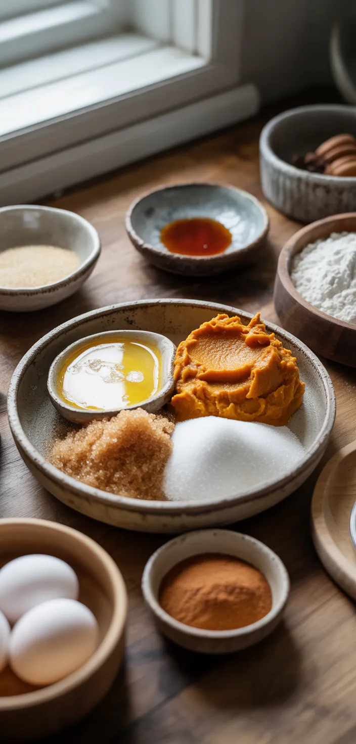 Ingredients photo for Brown Butter Pumpkin Snickerdoodle Cookies Recipe
