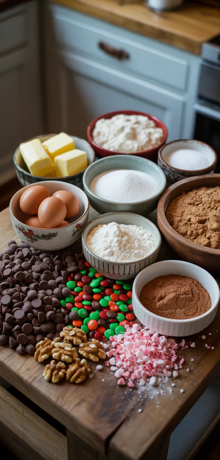 Ingredients photo for Christmas Kitchen Sink Cookies Recipe