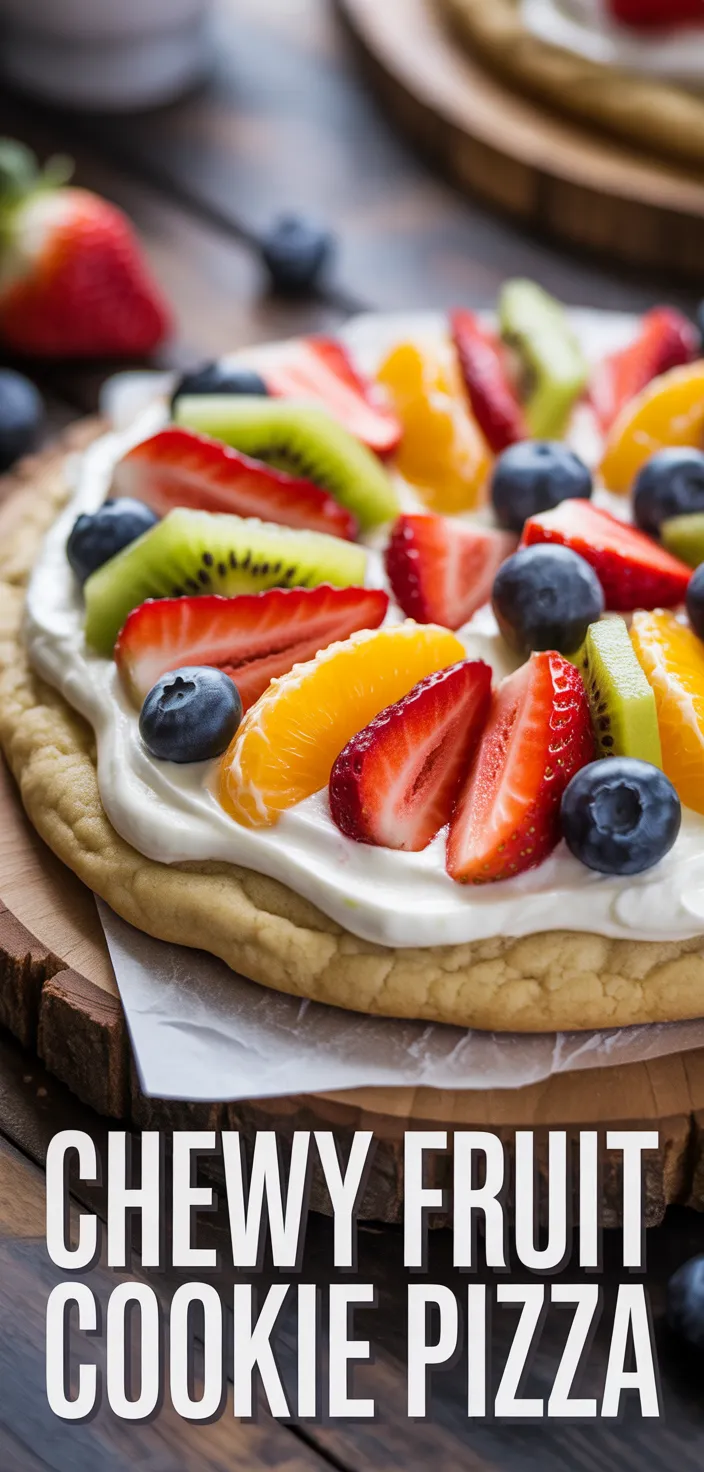 A photo of Sugar Cookie Fruit Pizzas (Chewy Version) Recipe