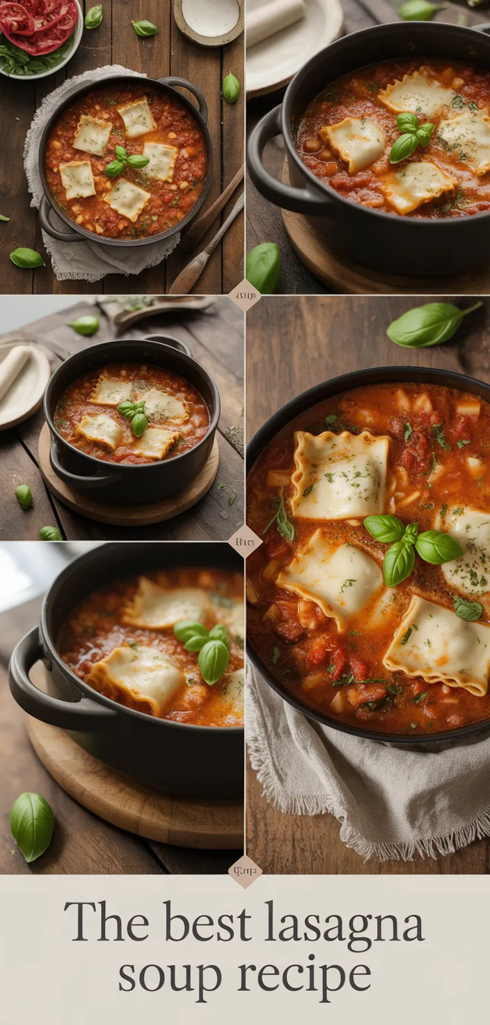 A photo of The Best Lasagna Soup Recipe