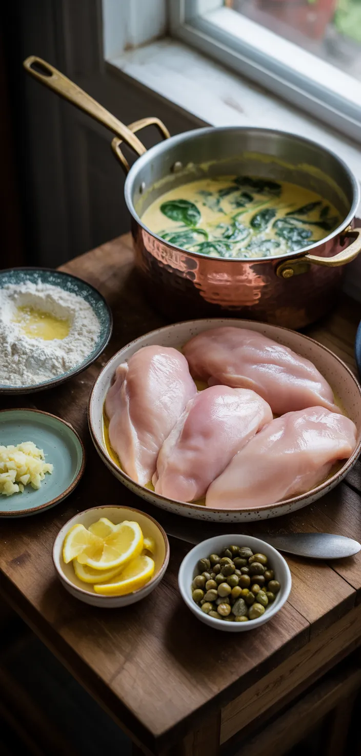 Ingredients photo for Creamy Lemon Chicken Recipe