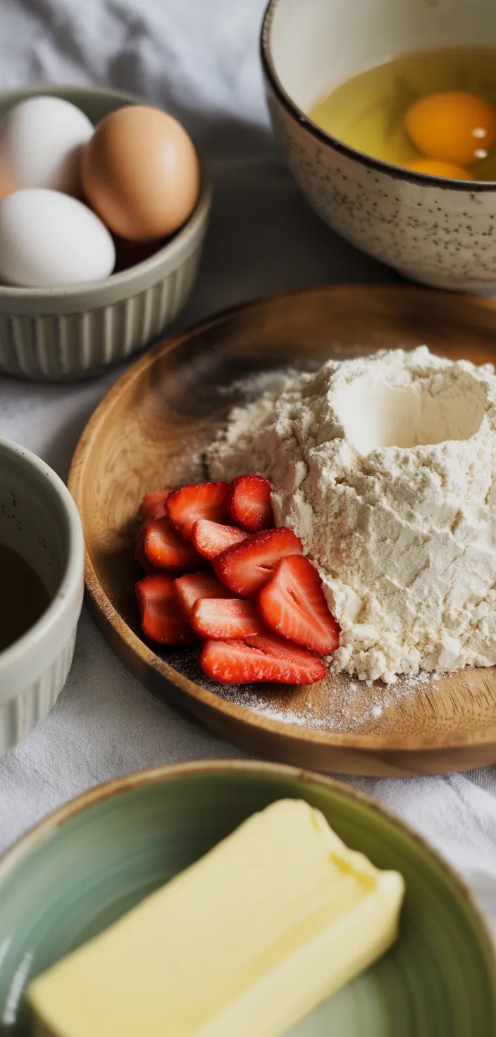 Ingredients photo for French Strawberry Cake Recipe