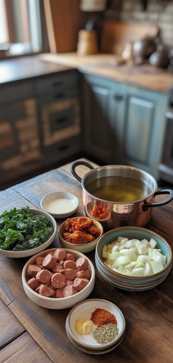 Ingredients photo for Instant Pot Keto Tuscan Soup (Warm And Comforting) Recipe
