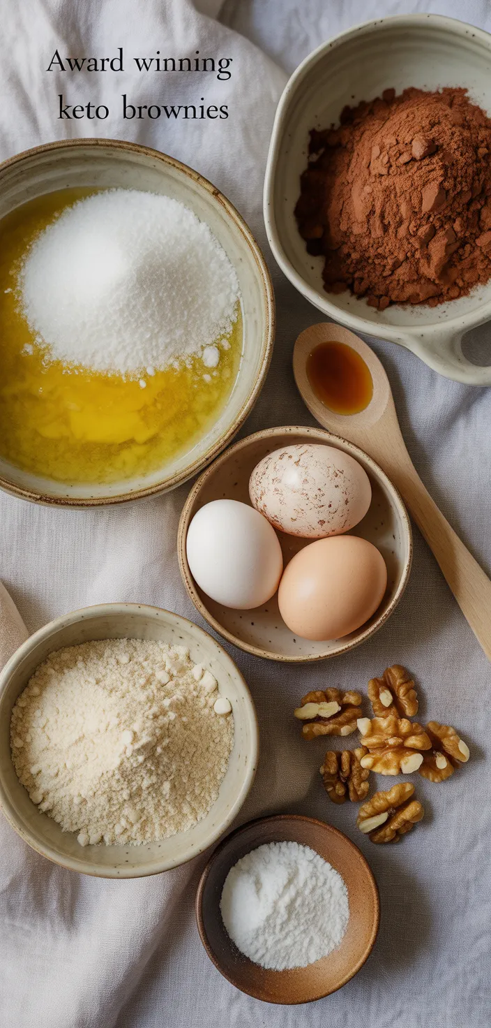 Ingredients photo for Keto Brownies (Award Winning Recipe!)