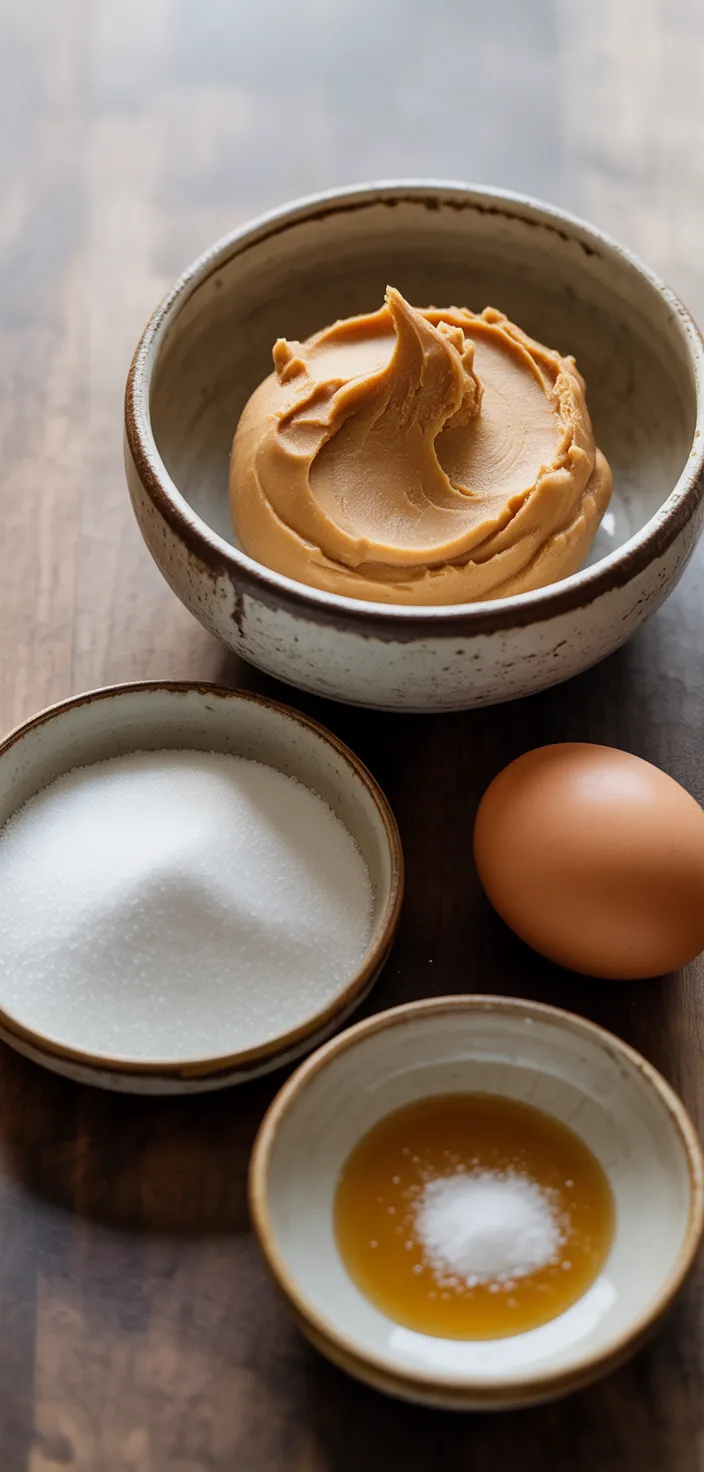 Ingredients photo for Keto Peanut Butter Cookies Recipe