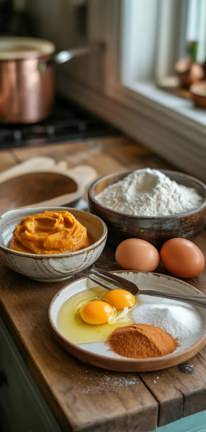 Ingredients photo for Pumpkin Cupcakes With Cinnamon Cream Cheese Frosting Recipe