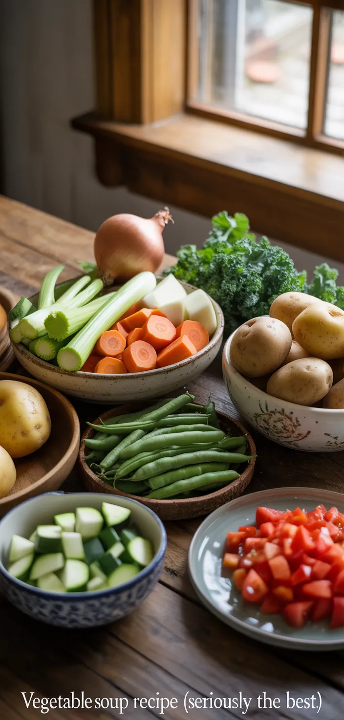 Ingredients photo for Vegetable Soup Recipe (Seriously The Best!)