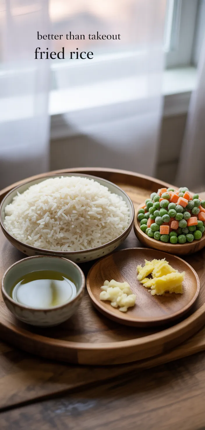 Ingredients photo for Better Than Takeout Fried Rice Recipe