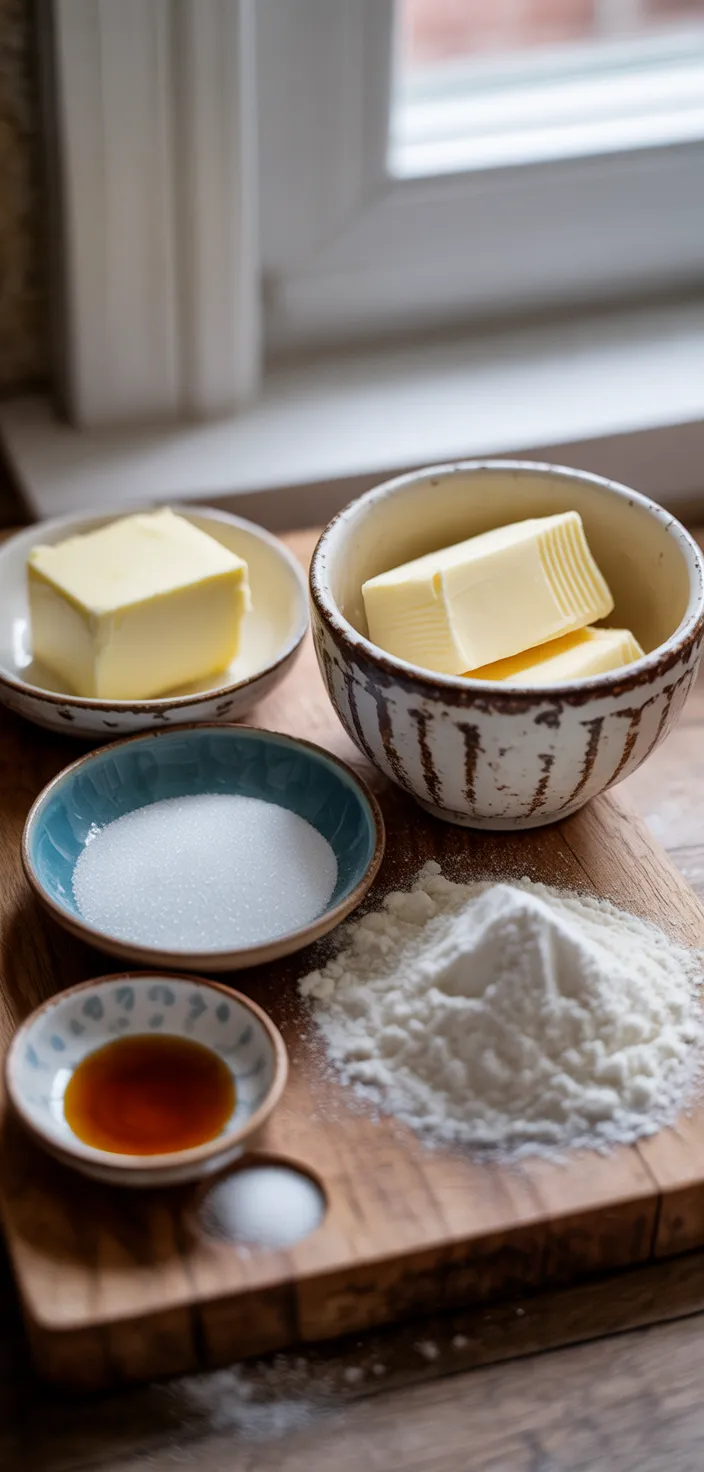 Ingredients photo for Butter Cookies Recipe