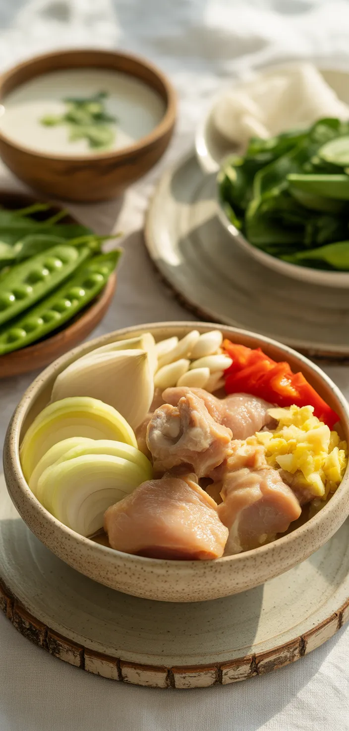 Ingredients photo for Coconut Milk Curry With Chicken Recipe