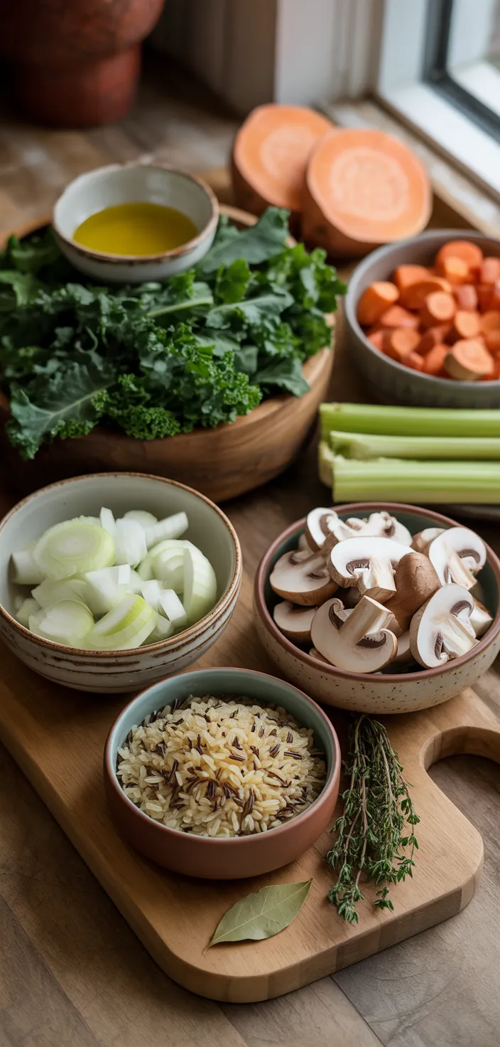 Ingredients photo for Cozy Autumn Wild Rice Soup Recipe