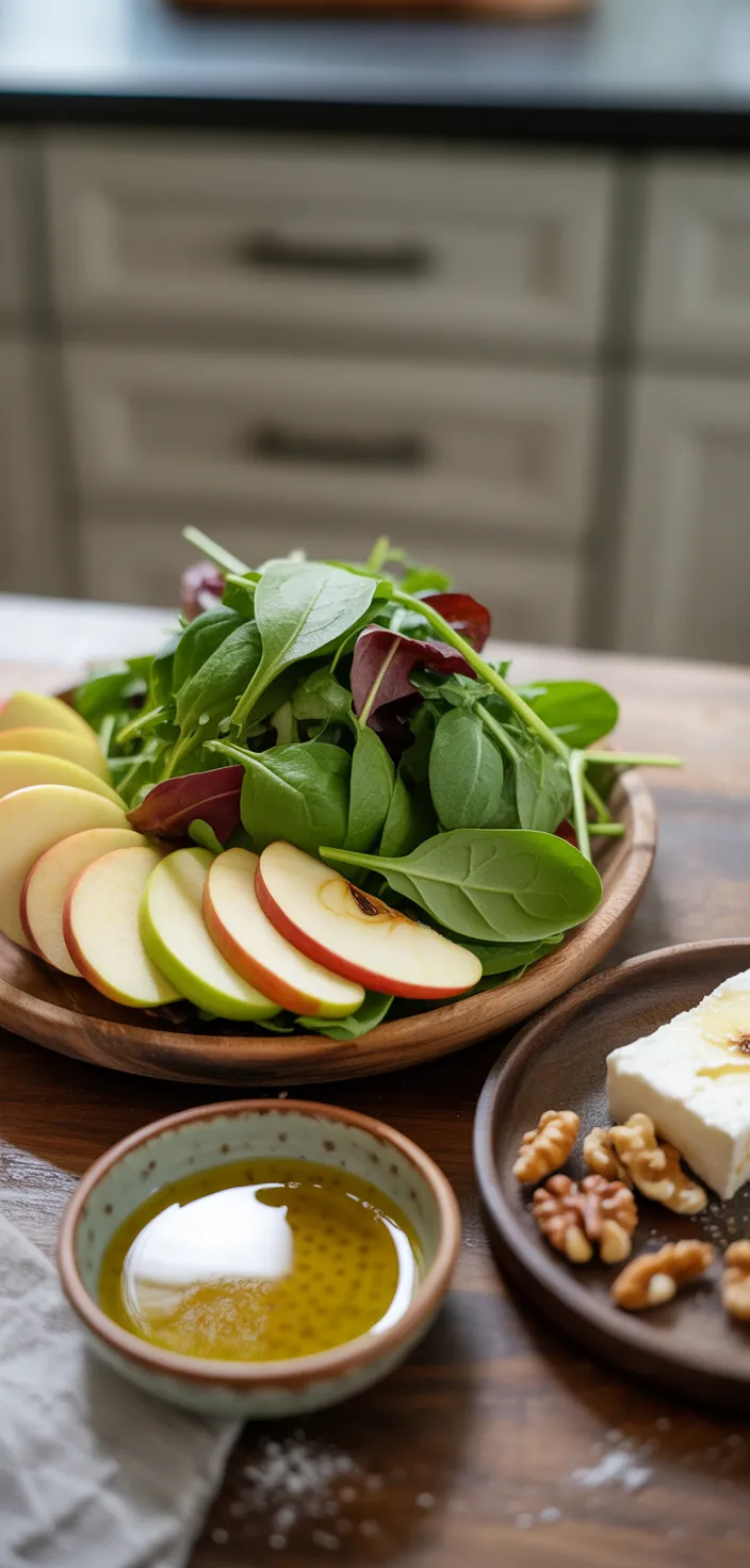 Ingredients photo for Honeycrisp Apple And Feta Salad Recipe