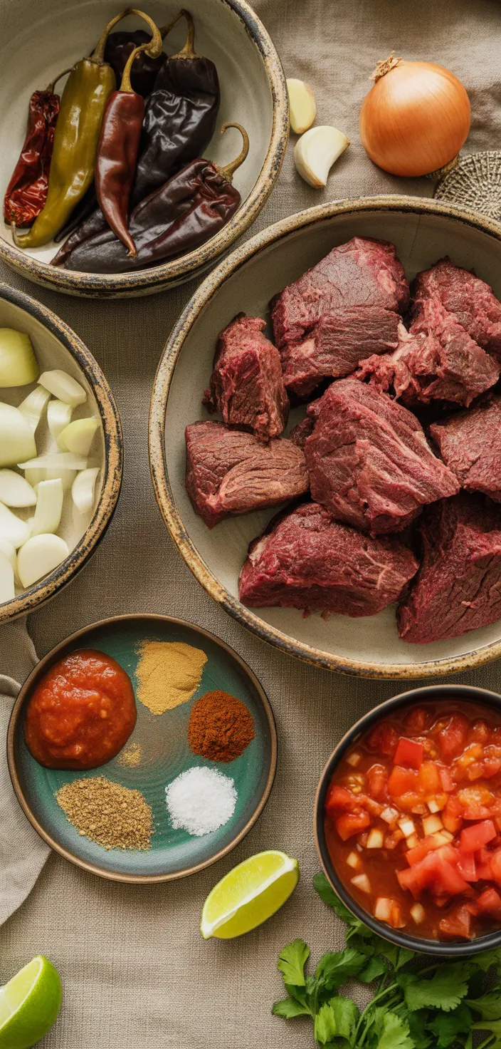 Ingredients photo for My Fave Birria Tacos Recipe