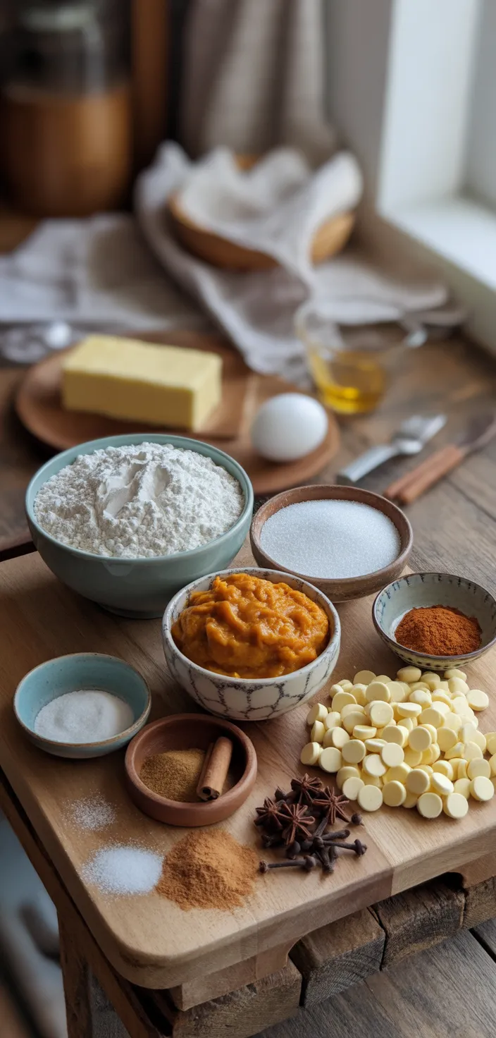 Ingredients photo for Pumpkin Spice Cookies Recipe