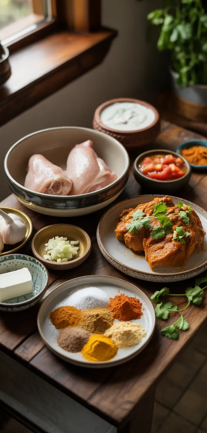 Ingredients photo for Slow Cooker Indian Butter Chicken Recipe