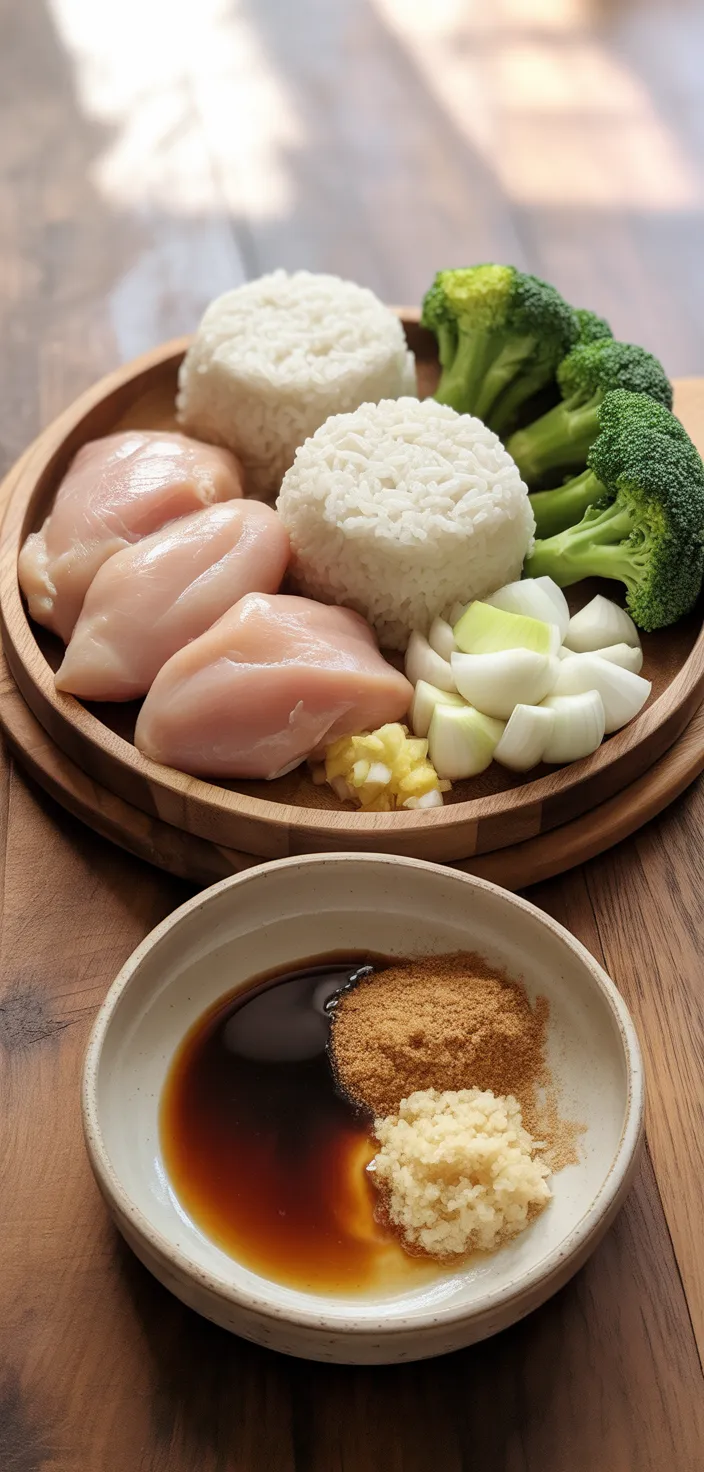 Ingredients photo for Teriyaki Chicken And Rice Casserole Recipe