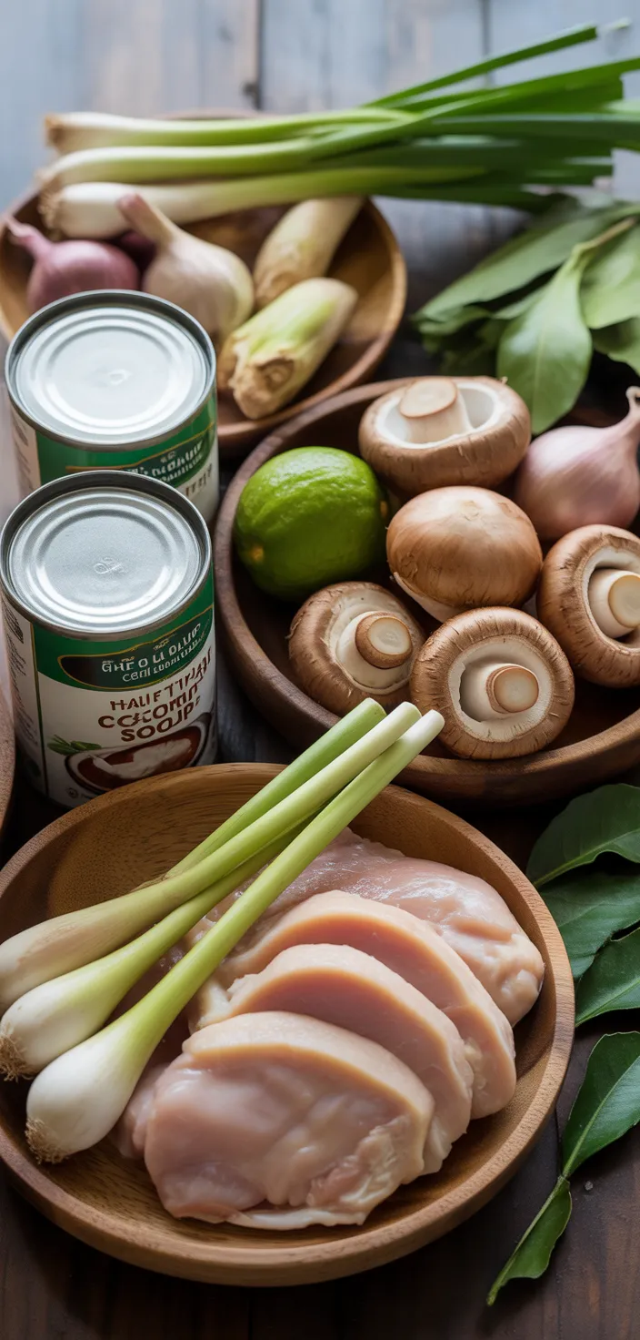 Ingredients photo for The Best Thai Coconut Soup Recipe
