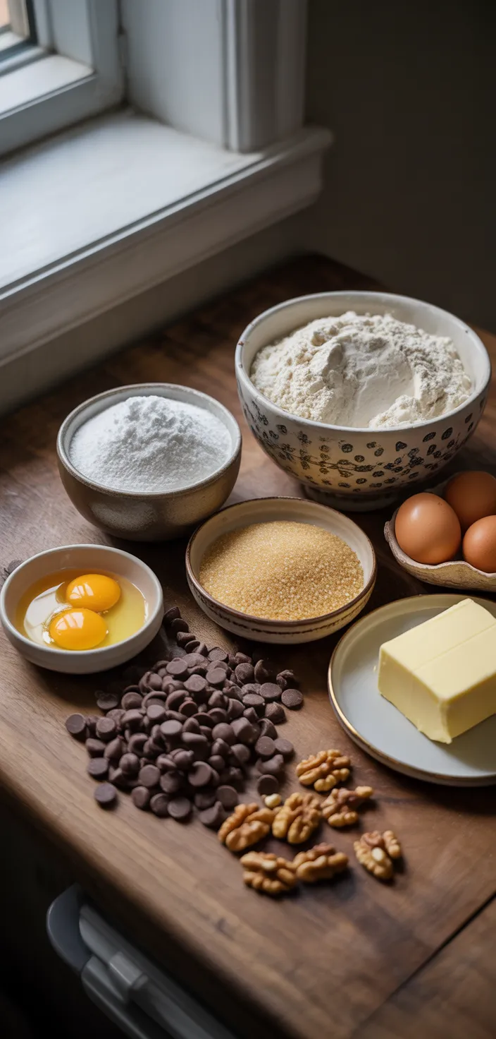 Ingredients photo for The Ultimate Chocolate Chip Cookie Guide Recipe