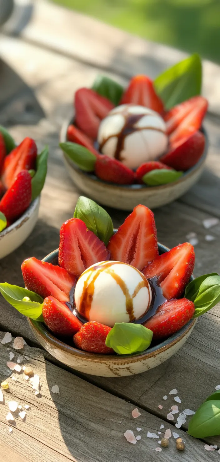 Ingredients photo for Balsamic Strawberry Caprese – Fresh & Flavorful Twist Recipe