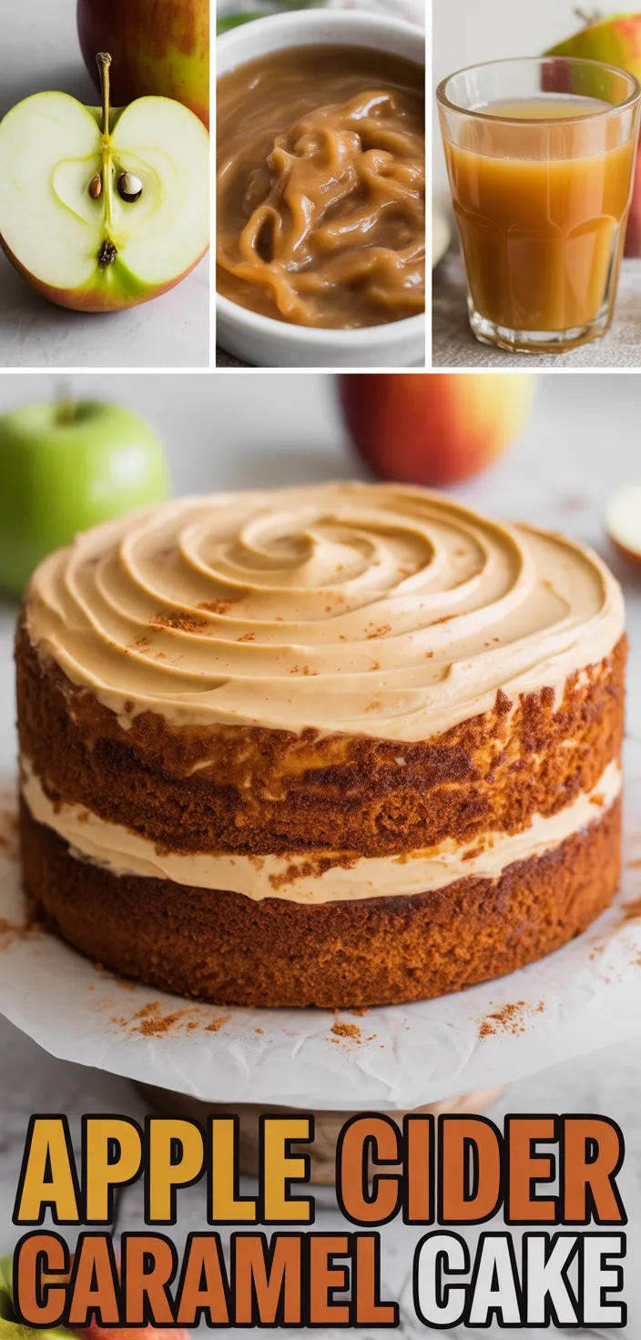 A photo of Apple Cider Cake With Salted Caramel Buttercream Recipe