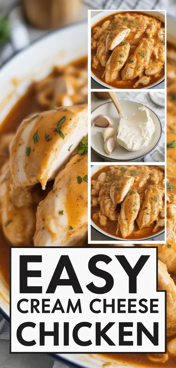 A photo of Easy Cream Cheese Chicken Recipe