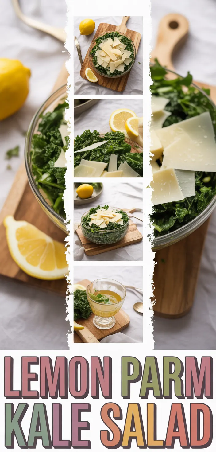 A photo of Lemon Parm Kale Salad Recipe