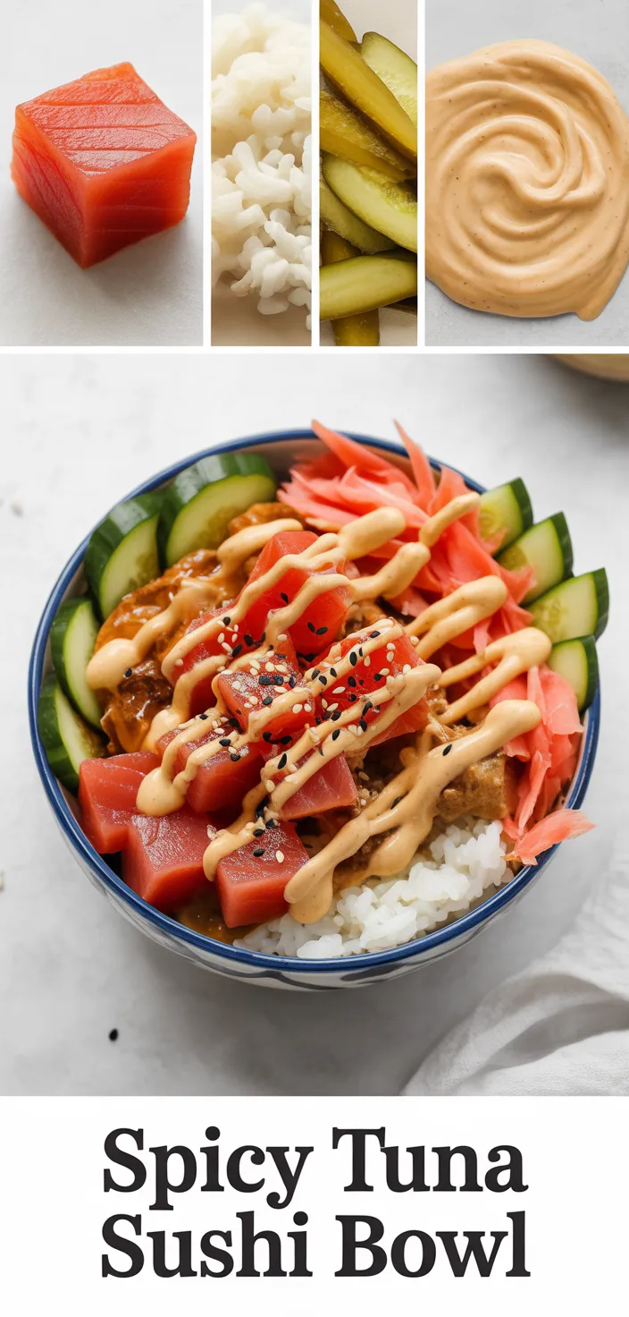 A photo of Spicy Tuna Sushi Bowl Recipe