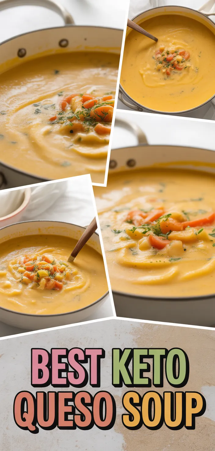 A photo of The BEST Queso Soup (easy Keto Soup Recipe)