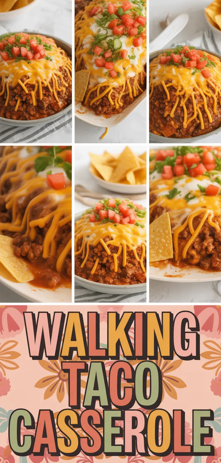 A photo of Walking Taco Casserole: A Fiesta Of Flavors In Every Bite Recipe