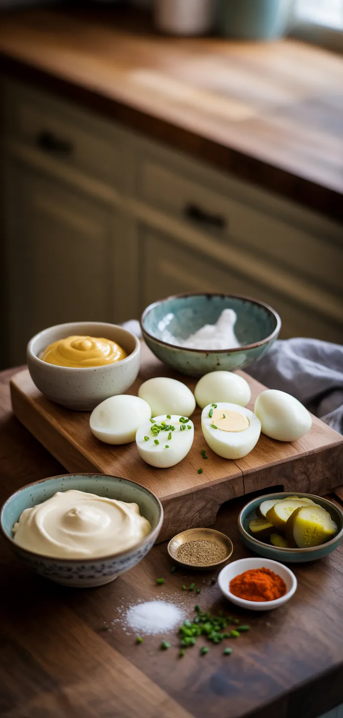Ingredients photo for Delicious Deviled Eggs Recipe