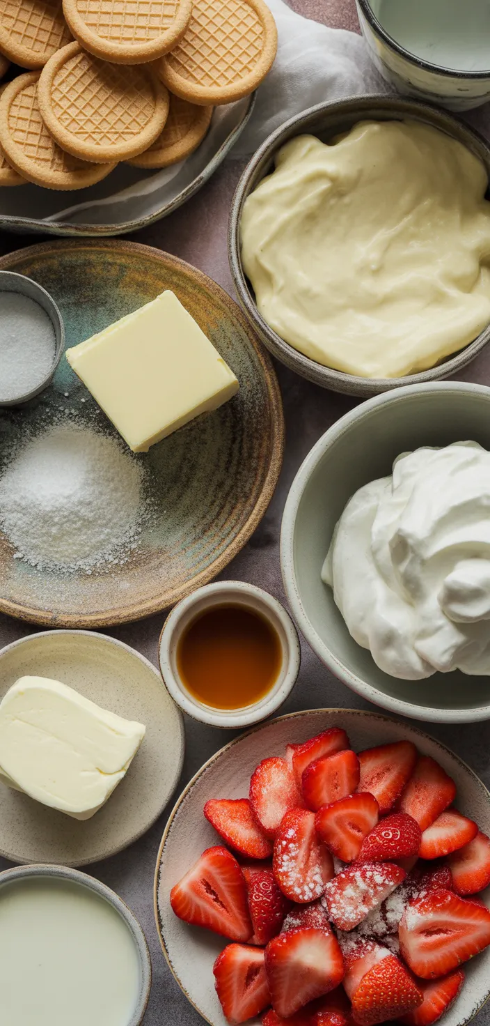 Ingredients photo for Fresh Strawberry Yum Yum Recipe