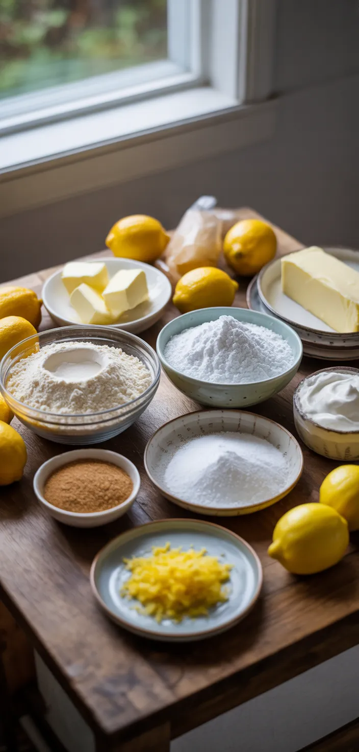 Ingredients photo for Lemon Pound Cake Recipe